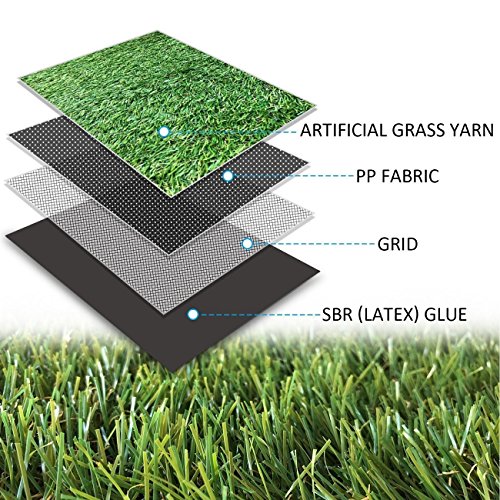 · Petgrow · Realistic Artificial Grass Rug Customized 13FTX61FT(793Square FT),Indoor Outdoor Garden Lawn Landscape Synthetic Grass Mat - Thick Fake Grass Rug