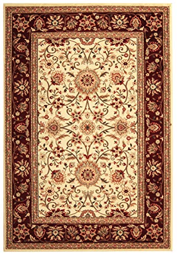 Safavieh Lyndhurst Collection LNH212K Traditional Oriental Ivory and Red Area Rug (8' x 11')