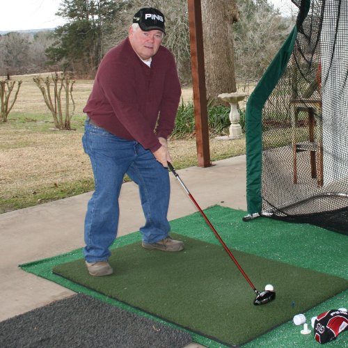 Real Feel Golf Mats The Original Country Club Elite 3'x5' Heavy Duty Commercial Practice Mat. The First Golf Mat That Takes A Real Tee and Lets You Swing Down Through,Simulator,Indoor/Outdoor (2)