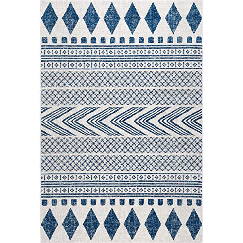 nuLOOM Shaina Tribal Area Rug, 8' 10" x 12', Blue