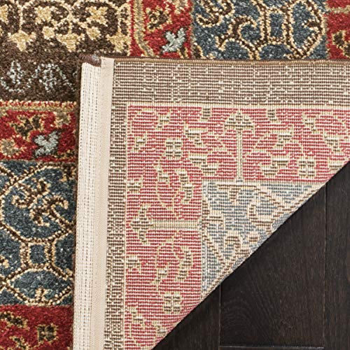 SAFAVIEH Mahal Collection MAH620C Traditional Oriental Non-Shedding Living Room Bedroom Dining Home Office Area Rug, 8' x 11', Navy / Red