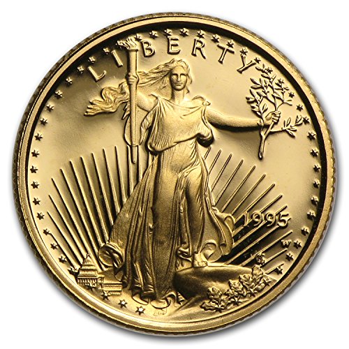 1995 W 1/10 oz Proof Gold American Eagle (w/Box & COA) Gold Brilliant Uncirculated