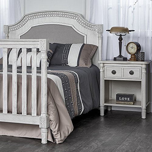 Evolur Julienne 5 in 1 Convertible Crib, Antique Grey Mist