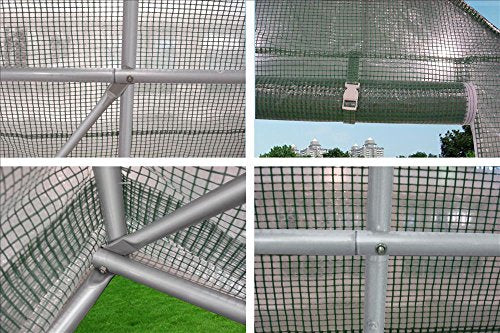 DELTA Canopies - Large Heavy Duty Green House Walk in Greenhouse Hothouse 20' X 10' 125 Pounds