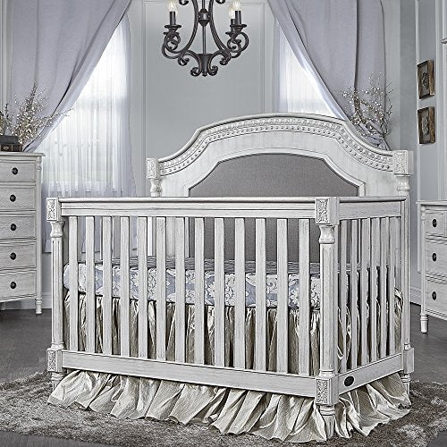 Evolur Julienne 5 in 1 Convertible Crib, Antique Grey Mist