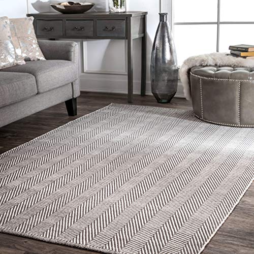 nuLOOM Kimberely Hand Loomed Area Rug, 9' x 12', Grey