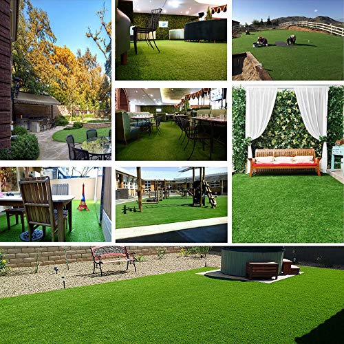 · Petgrow · Artificial Synthetic Grass Turf 8FTX32FT(256Square FT),0.8" Pile Height Indoor Outdoor Pet Dog Artificial Grass Mat Rug Carpet for Garden Backyard Balcony