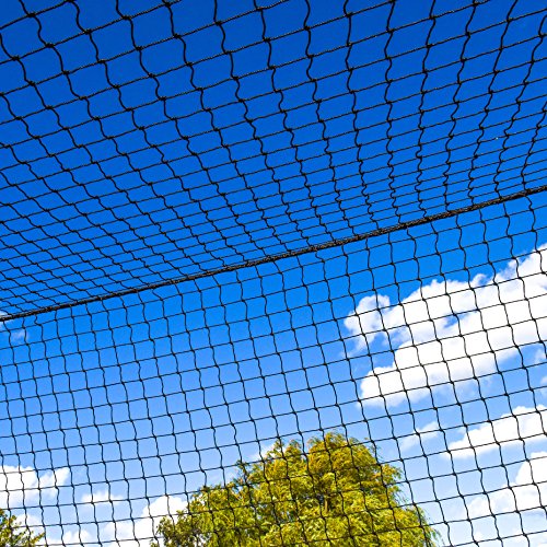 Baseball Batting Cage Nets [12 Sizes] | Professional Fully Enclosed #42 Grade Heavy Duty HDPP Netting | Baseball & Softball Cage Netting | Hitting Cage Net (H: 10' x W: 10' x L: 55')