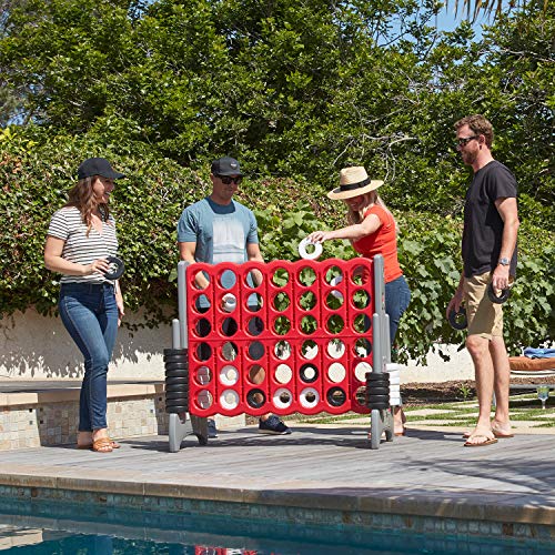 ECR4Kids Jumbo 4 To Score Giant Game Set Backyard Games Indoor/Outdoor Connect All 4 Adult & Family Fun Game