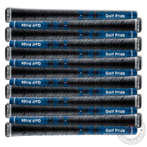 13 Piece Set - Golf Pride - New Decade Multi-Compound Midsize Grips Blue