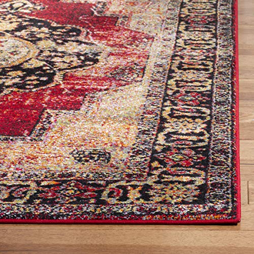 SAFAVIEH Vintage Hamadan Collection VTH219A Oriental Traditional Persian Non-Shedding Living Room Bedroom Runner, 2'3" x 22' , Red / Multi