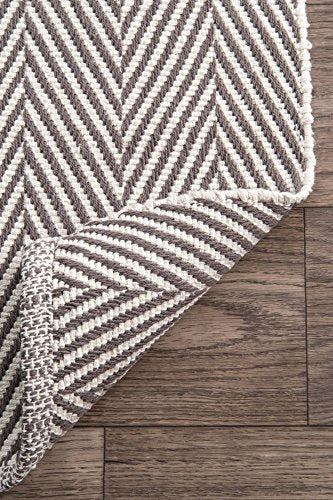 nuLOOM Kimberely Hand Loomed Area Rug, 8' x 10', Grey