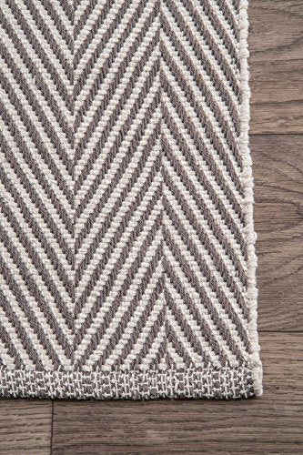 nuLOOM Kimberely Hand Loomed Area Rug, 8' x 10', Grey