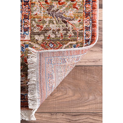 nuLOOM Veronica Sunset Fringe Area Rug, 8' x 10', Rust