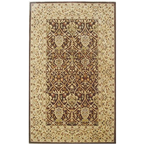 Safavieh Persian Legend Collection PL819J Handmade Traditional Premium Wool Area Rug, 4' x 6', Brown / Beige