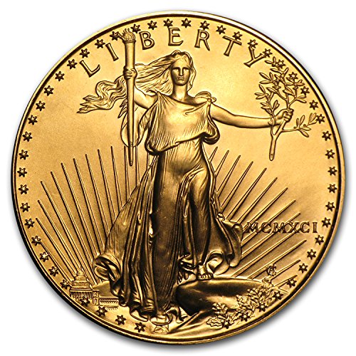 1991 1 oz Gold American Eagle BU (MCMXCI) 1 OZ Brilliant Uncirculated