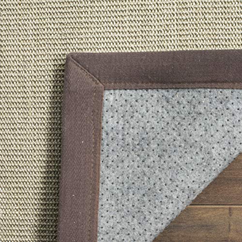 Safavieh Natural Fiber Collection NF441F Hand Woven Taupe and Light Brown Sisal Area Rug (6' x 9')