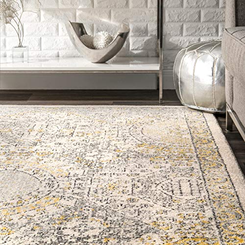 nuLOOM Minta Vintage Area Rug, 6' 7" x 9', Gold