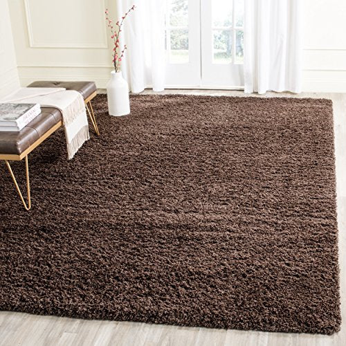 Safavieh Laguna Shag Collection SGL303F Brown Area Rug (8' x 10')