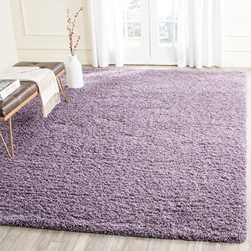 Safavieh Laguna Shag Collection SGL303P Purple Area Rug (8' x 10')