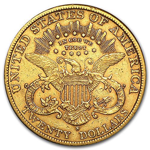 1850-1907 $20 Liberty Gold Double Eagle VF (Random Year) G$20 Very Fine
