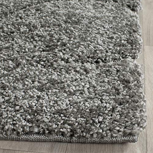 Safavieh Florida Shag Collection SG464-8013 Grey and Beige Area Rug (8' x 10')