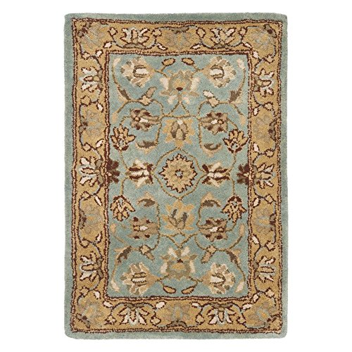 Safavieh HG958 Heritage Area Rug 8'L x 8'W/Square/Blue/Gold