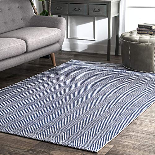 nuLOOM Kimberely Hand Loomed Area Rug, 9' x 12', Navy