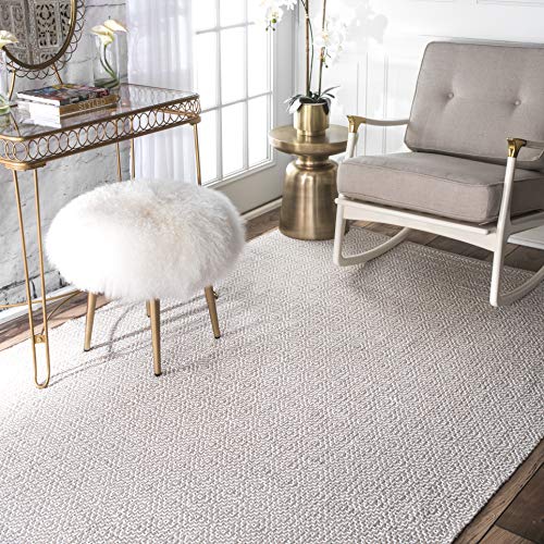 nuLOOM Lorretta Hand Loomed Area Rug, 9' x 12', Grey