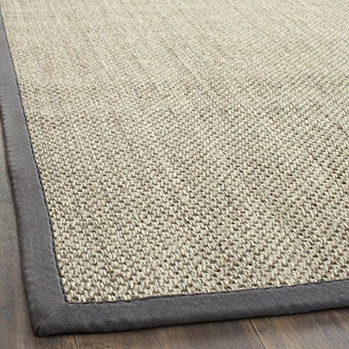 Safavieh Natural Fiber Collection NF443B Tiger Eye Marble and Grey Sisal Area Rug (10' x 14')