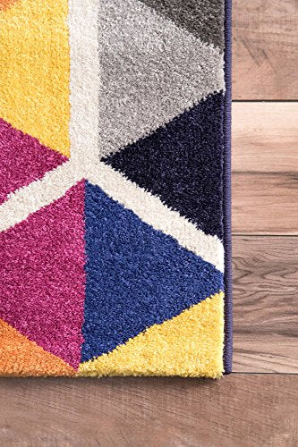 nuLOOM Maris Triangles Area Rug, 8' x 10', Multi