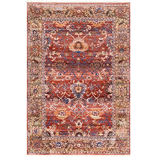 nuLOOM Veronica Sunset Fringe Area Rug, 8' x 10', Rust