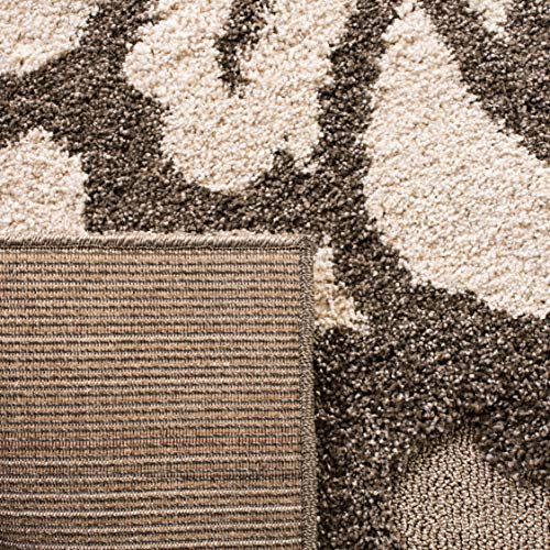 Safavieh Florida Shag Collection SG464-7913 Smoke and Beige Area Rug (8' x 10')