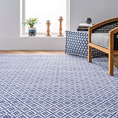 nuLOOM Natalie Diamond Trellis Area Rug, 9' x 12', Navy