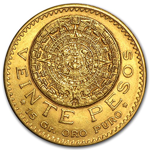 1918 MX Mexico Gold 20 Pesos XF Gold Extremely Fine