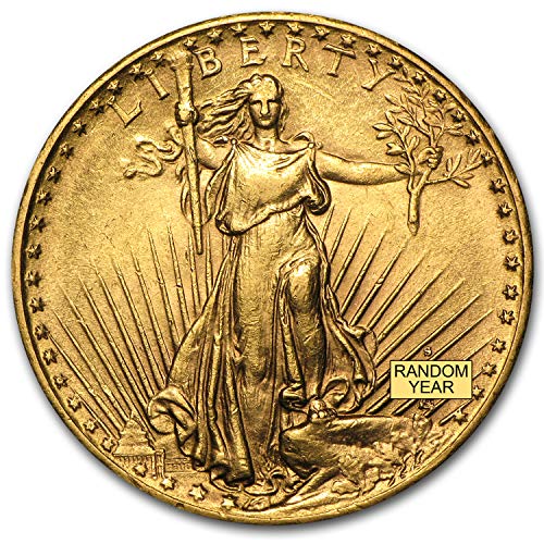 1907-1933 $20 Saint-Gaudens Gold Double Eagle AU (Random Year) G$20 About Uncirculated
