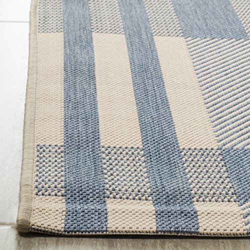 Safavieh Courtyard Collection CY6201-236 Grey and Bone Indoor/ Outdoor Area Rug (9' x 12')