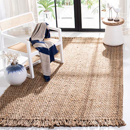 Safavieh Natural Fiber Collection NF467A Hand-woven Jute Area Rug, 10' x 14'