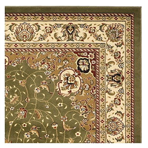 Safavieh Lyndhurst Collection LNH329B Traditional Medallion Sage and Ivory Rectangle Area Rug (8'11" x 12')