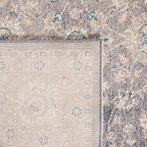 Safavieh Sofia Collection SOF330B Vintage Light Grey and Beige Distressed Area Rug (8' x 10')