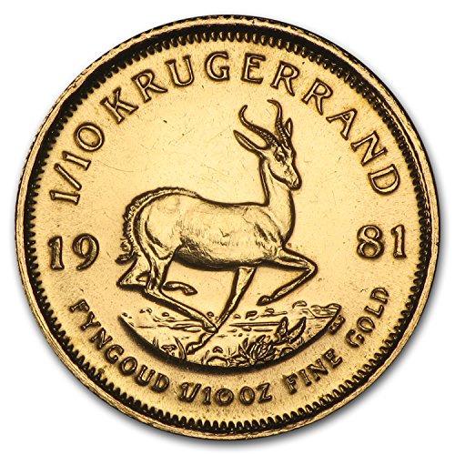 1981 ZA South Africa 1/10 oz Gold Krugerrand Gold About Uncirculated