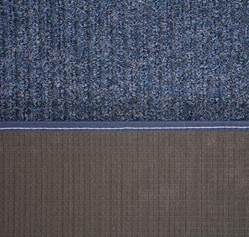 Tough Collection Custom Size Roll Runner Blue 27 in or 36 in Wide x Your Length Choice Slip Resistant Rubber Back Area Rugs and Runners (Blue, 36 in x 12 ft)