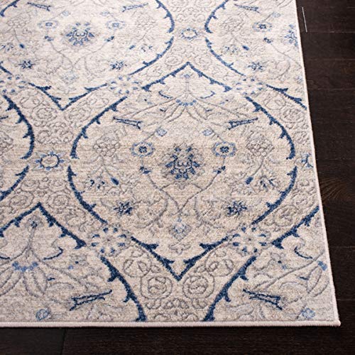 Safavieh Brentwood Collection BNT860M Area Rug, 9' x 12', Navy/Light Grey