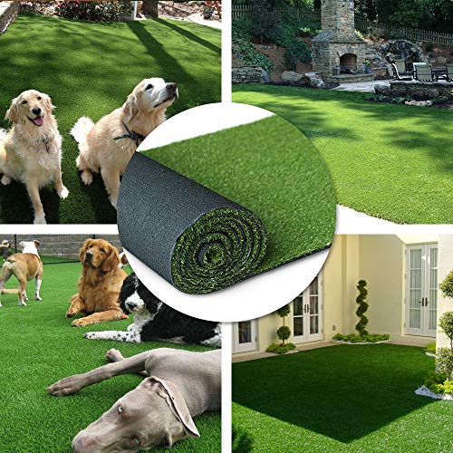 · Petgrow · Artificial Synthetic Grass Turf 8FTX33FT(264Square FT),0.8" Pile Height Indoor Outdoor Pet Dog Artificial Grass Mat Rug Carpet for Garden Backyard Balcony