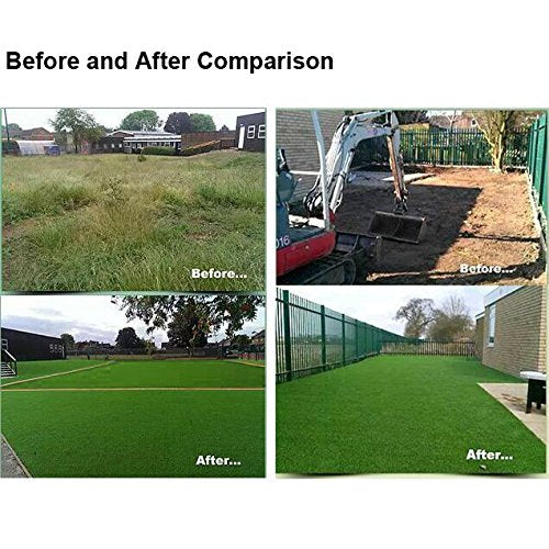 · Petgrow · Realistic Artificial Grass Rug Customized 11FTX46FT(506Square FT),Indoor Outdoor Garden Lawn Landscape Synthetic Grass Mat - Thick Fake Grass Rug