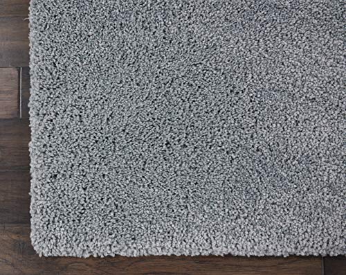 Nourison Malibu Shag Area Rug, 6'7" x9'6, SLATE