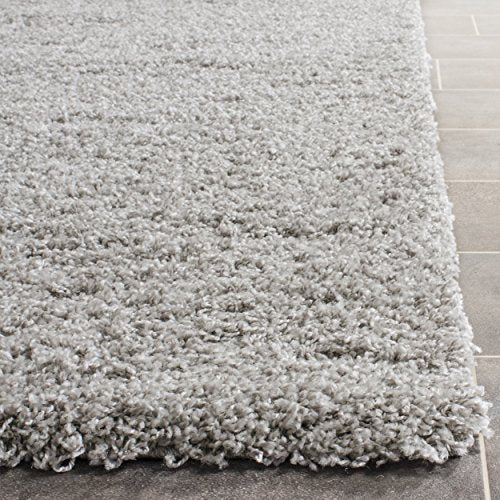 Safavieh Laguna Shag Collection SGL303S Silver Area Rug (8' x 10')