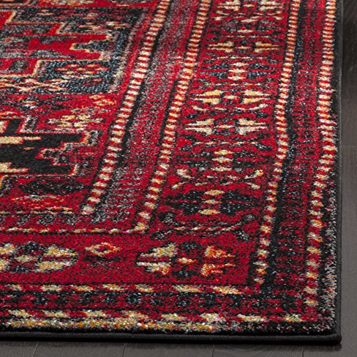 Safavieh Vintage Hamadan Collection Oriental Antiqued Area Rug, 11' x 15', Red/Multi