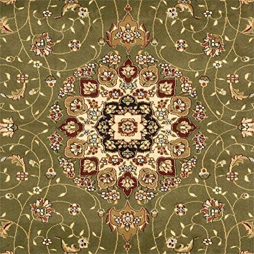 Safavieh Lyndhurst Collection LNH329B Traditional Area Rug, 10' x 10' Square, Sage/Ivory