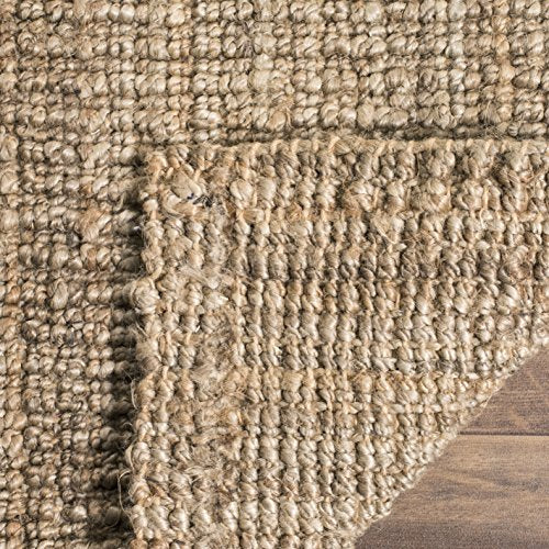 Safavieh Natural Fiber Collection NF447M Handmade Chunky Textured Premium Jute 0.75-inch Thick Runner, 2'6" x 14' , Grey